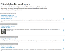 Tablet Screenshot of philadelphia-personal-injury.blogspot.com