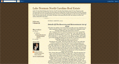 Desktop Screenshot of lakenormannorthcarolinarealestate.blogspot.com