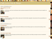 Tablet Screenshot of clublectorislademaipo.blogspot.com