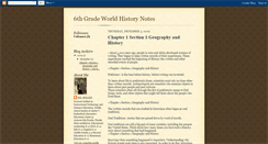 Desktop Screenshot of 6thgradeworldhistorynotes.blogspot.com