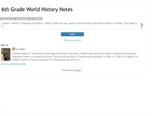 Tablet Screenshot of 6thgradeworldhistorynotes.blogspot.com