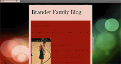 Desktop Screenshot of branderfamily.blogspot.com