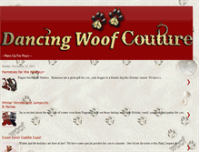 Tablet Screenshot of dancingwoofcouture.blogspot.com