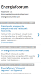 Mobile Screenshot of energiafoorum.blogspot.com
