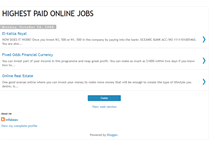 Tablet Screenshot of highestpaidonlinejobs.blogspot.com