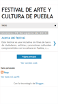 Mobile Screenshot of festivalarteyculturadepuebla.blogspot.com