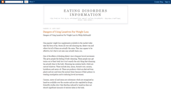 Desktop Screenshot of eatingdisordersinfo.blogspot.com