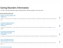 Tablet Screenshot of eatingdisordersinfo.blogspot.com