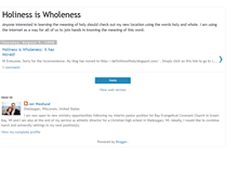 Tablet Screenshot of holinessiswholeness.blogspot.com