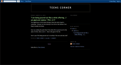 Desktop Screenshot of cofcteenscorner.blogspot.com