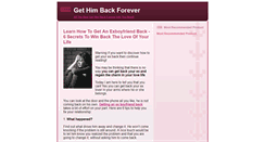 Desktop Screenshot of getting-your-boyfriend-back.blogspot.com