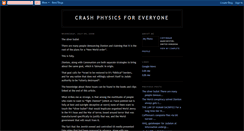 Desktop Screenshot of crashphysics.blogspot.com