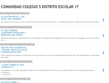 Tablet Screenshot of colegio5de17.blogspot.com