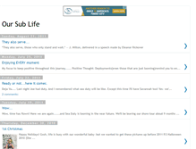 Tablet Screenshot of oursublife.blogspot.com