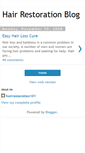 Mobile Screenshot of hairrestoration101.blogspot.com