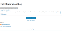 Tablet Screenshot of hairrestoration101.blogspot.com
