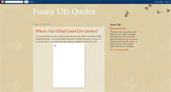 Desktop Screenshot of funnylifequotesonline.blogspot.com