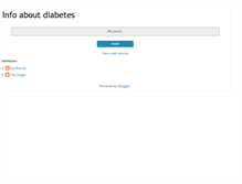 Tablet Screenshot of diabetes-learn.blogspot.com