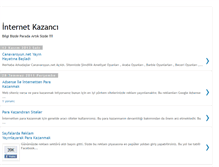 Tablet Screenshot of internetkazancbankasi.blogspot.com