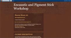 Desktop Screenshot of encausticandpigmentstick.blogspot.com