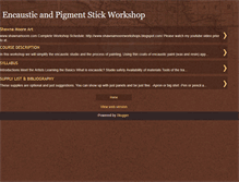 Tablet Screenshot of encausticandpigmentstick.blogspot.com