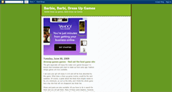 Desktop Screenshot of barbidressupgames.blogspot.com