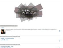 Tablet Screenshot of fueradecodigo.blogspot.com