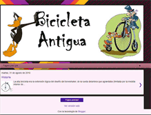 Tablet Screenshot of bicicleta-antigua.blogspot.com