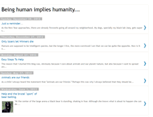 Tablet Screenshot of beinghumanimplieshumanity.blogspot.com