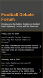 Mobile Screenshot of footballdebateforum.blogspot.com