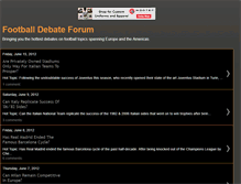 Tablet Screenshot of footballdebateforum.blogspot.com