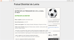 Desktop Screenshot of futsaldistritaldeleiria.blogspot.com