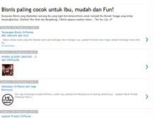 Tablet Screenshot of bisnis-ibuku.blogspot.com