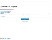 Tablet Screenshot of itsdone-itsupport.blogspot.com