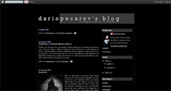 Desktop Screenshot of dariopecarov.blogspot.com