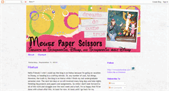 Desktop Screenshot of mousepaperscissors.blogspot.com