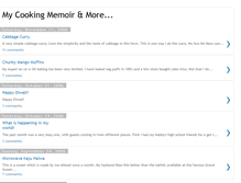 Tablet Screenshot of mycookingmemoir.blogspot.com