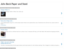Tablet Screenshot of johnbeckpaperandsteel.blogspot.com