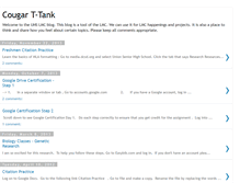 Tablet Screenshot of cougarttank.blogspot.com