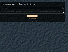 Tablet Screenshot of comunicacion-informatica.blogspot.com