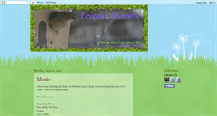 Desktop Screenshot of coloredclovers.blogspot.com