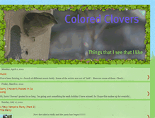 Tablet Screenshot of coloredclovers.blogspot.com