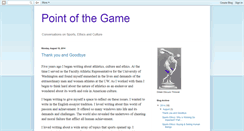 Desktop Screenshot of pointofthegame.blogspot.com