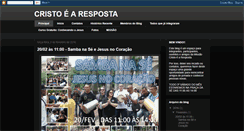 Desktop Screenshot of cristo-e-a-resposta.blogspot.com
