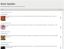 Tablet Screenshot of brainsplatter.blogspot.com