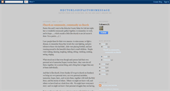 Desktop Screenshot of hectorlodipastorsmessage.blogspot.com