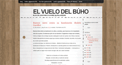 Desktop Screenshot of elvuelodelbuho.blogspot.com