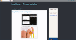 Desktop Screenshot of healthandfitnessarticlesdaily.blogspot.com