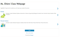 Tablet Screenshot of ehlersscience.blogspot.com