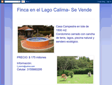 Tablet Screenshot of fincaencalima.blogspot.com